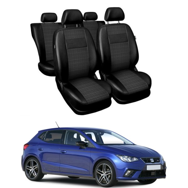 Huse Scaune piele si material textil Seat Ibiza 2016-2020