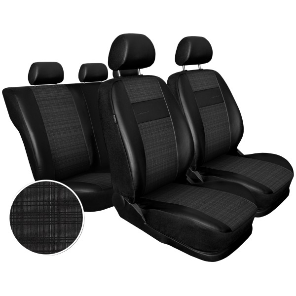 Huse Scaune Audi A4 B8 2008-2015, piele+textil premium