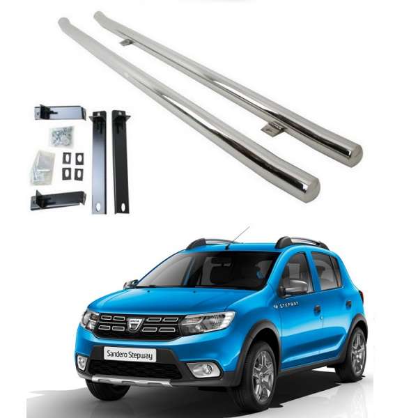Praguri laterale din inox Dacia Sandero/Sandero Stepway Praguri laterale din inox Dacia Sandero/Sandero Stepway