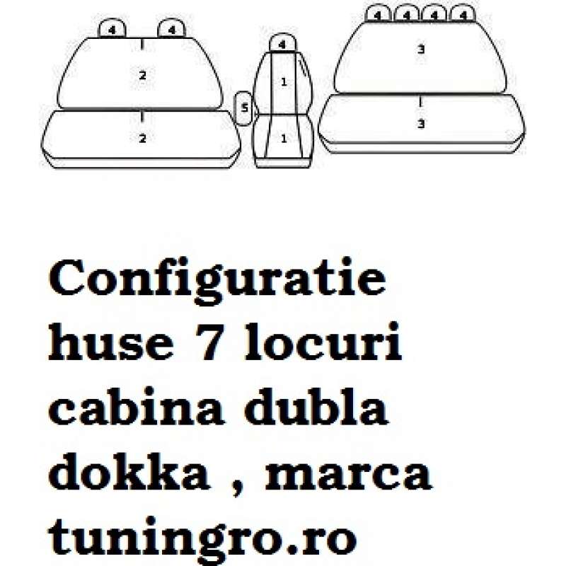 spouse Imagination fascism Huse Scaune Renault Master 7 locuri cabina dubla dokka 2010-2022 din bumbac  gros