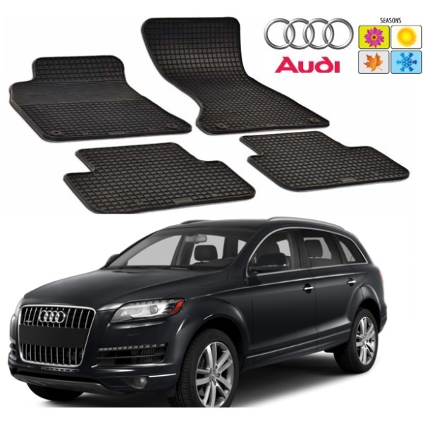 Set covorase auto Hitech din cauciuc pentru Audi Q7 2007-2015