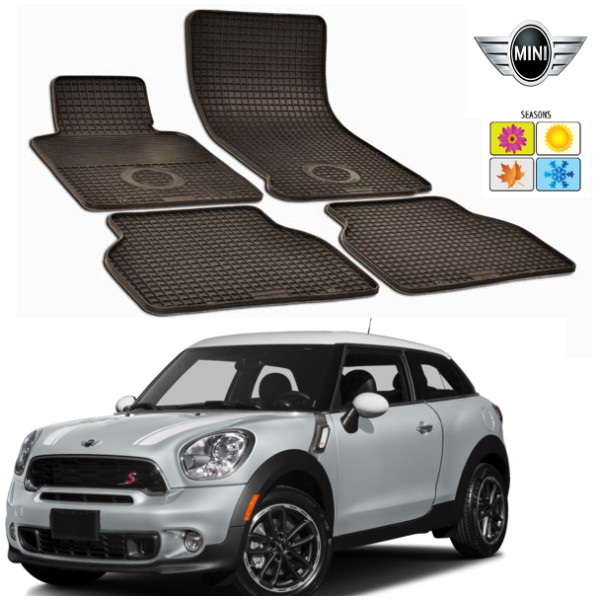 Set covorase auto Hitech din cauciuc Mini Paceman 2013-2016