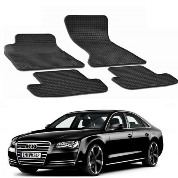 Set covorase auto Hitech din cauciuc pentru Audi A8 D4 2010-2016